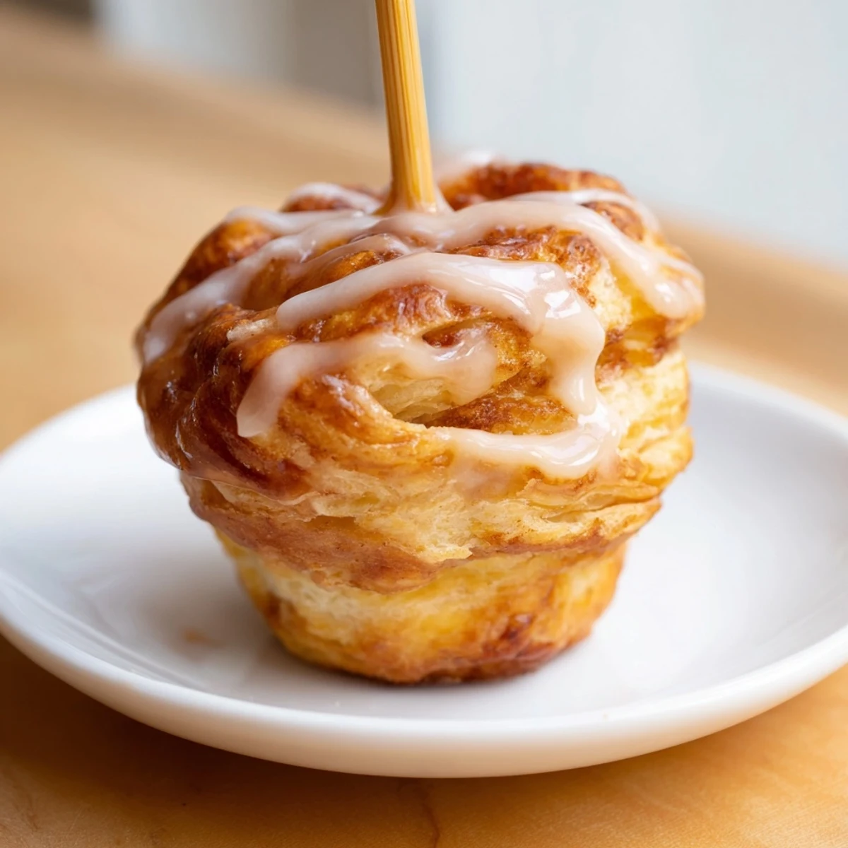 Flaky Sweet Tea Pumpkin Muffin Pops topped with a sweet glaze, perfect for fall gatherings.  