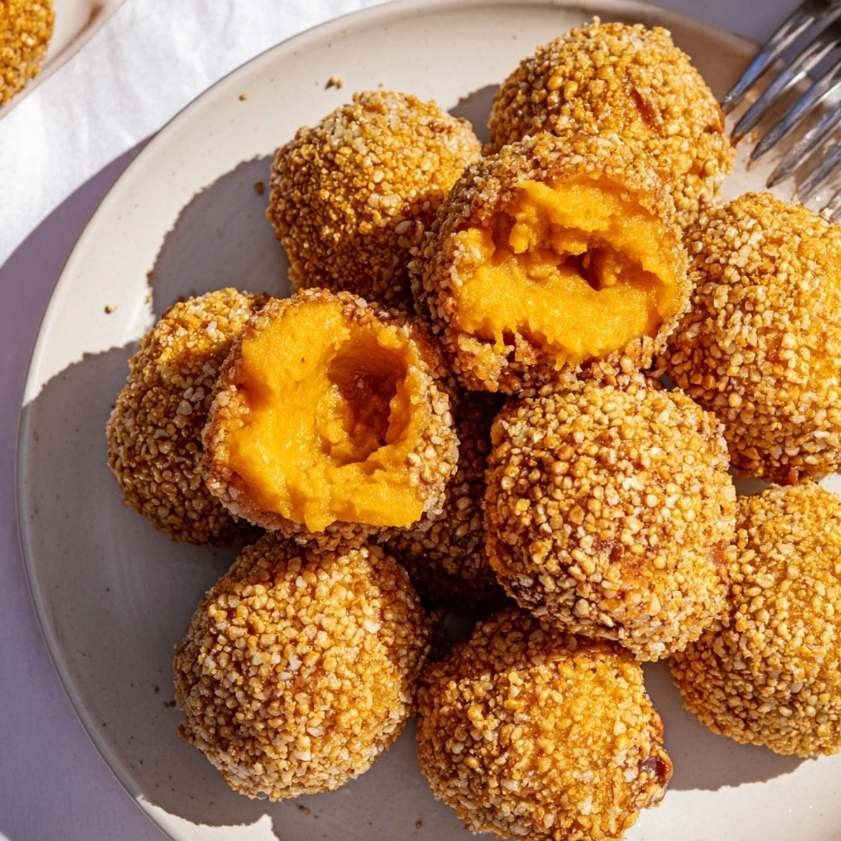 Warm and inviting Sweet Potato Maple Pretzel Biscuit Balls, perfect for sharing at gatherings.