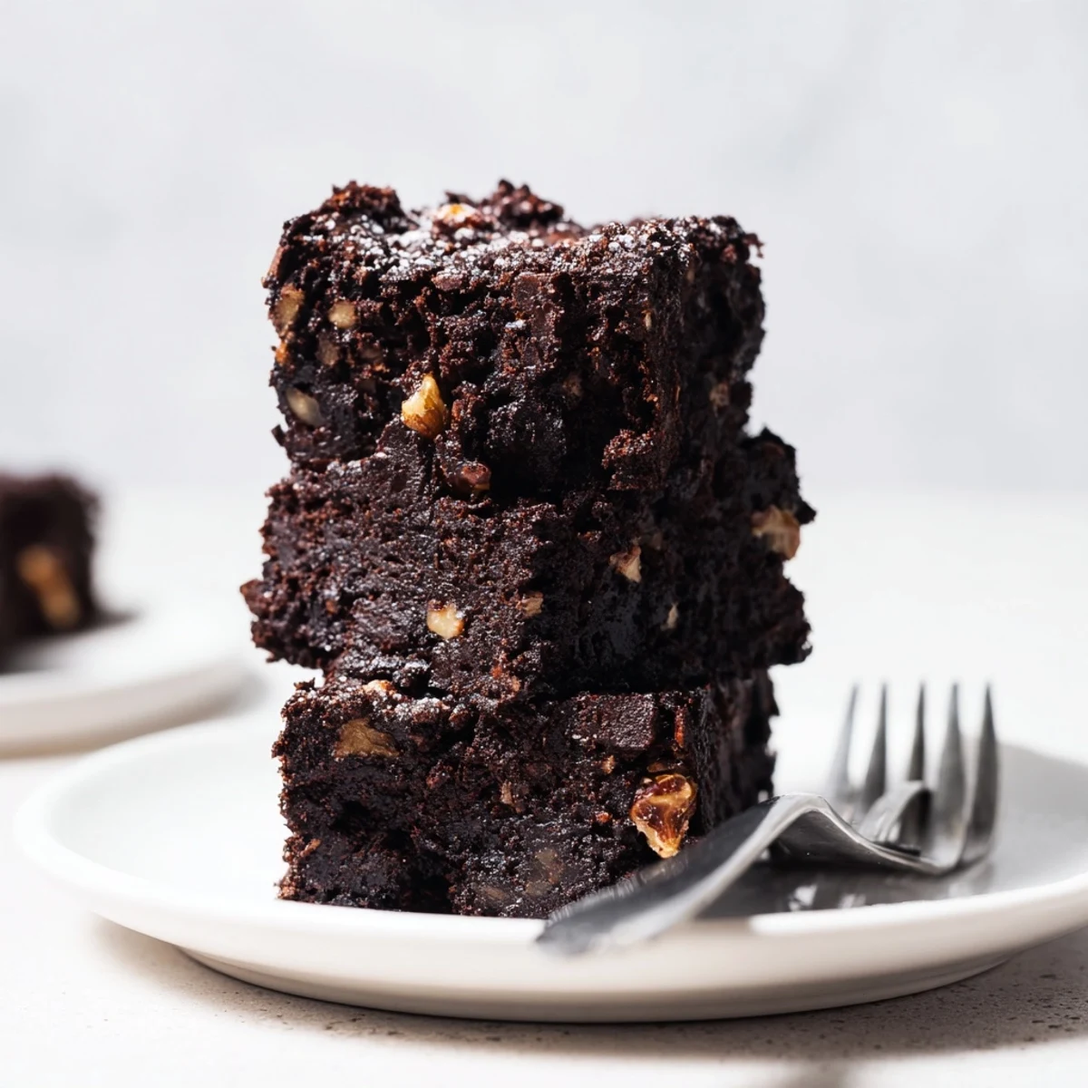 Fudgy zero-waste brownies using nut-milk pulp, perfect for chocolate lovers' guilt-free treat.  