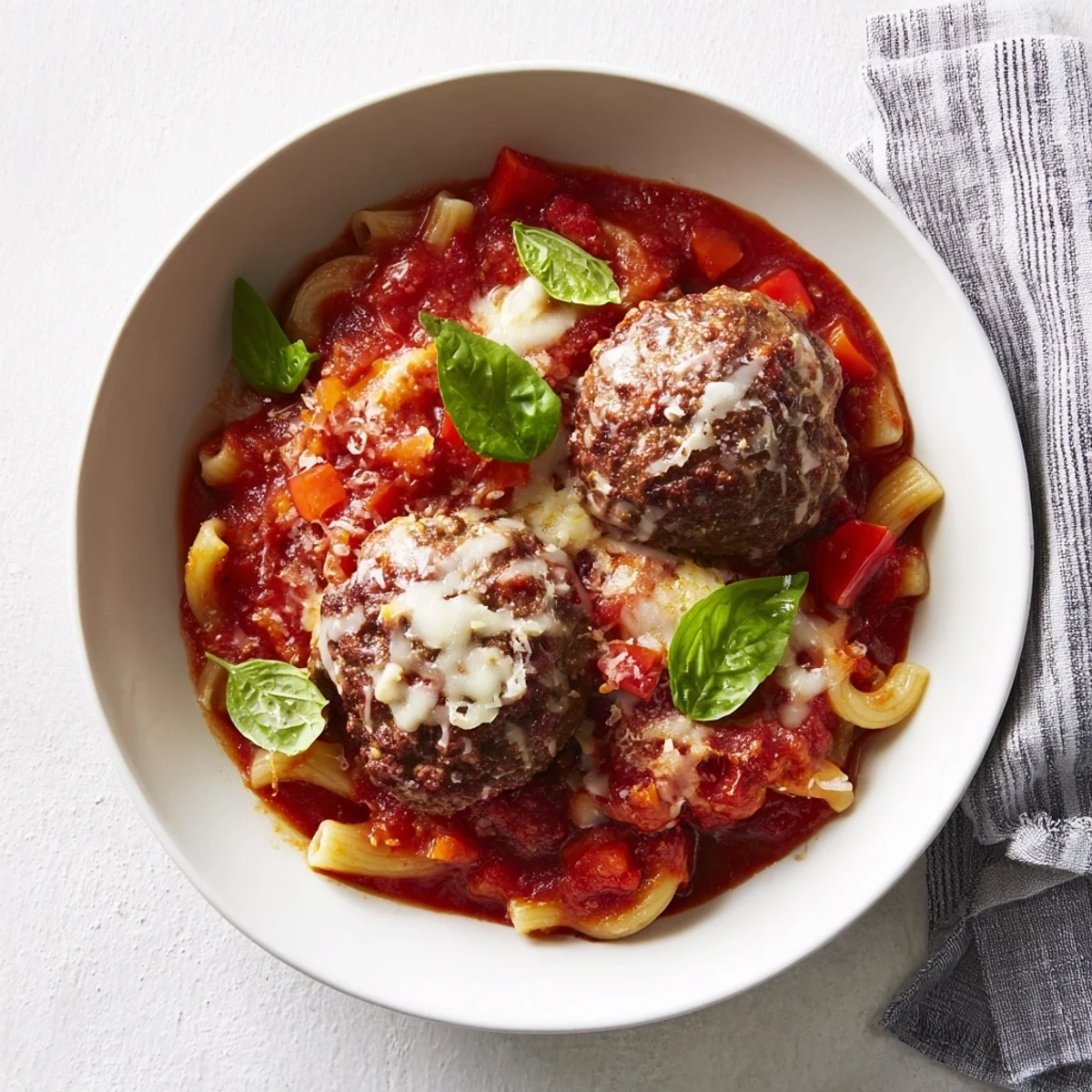Italian Meatball Pasta Skillet