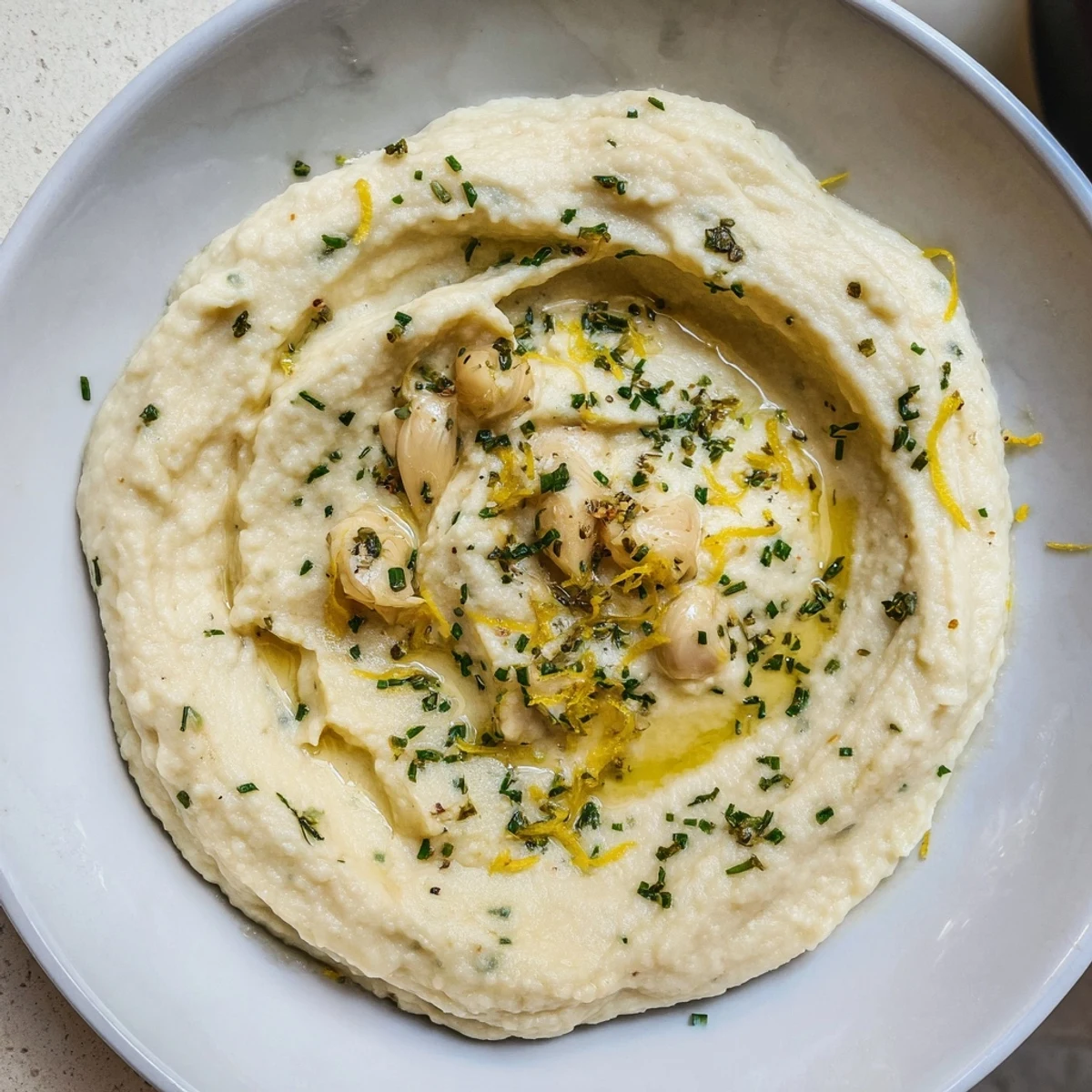 Cauliflower Mash Garlic Lemon