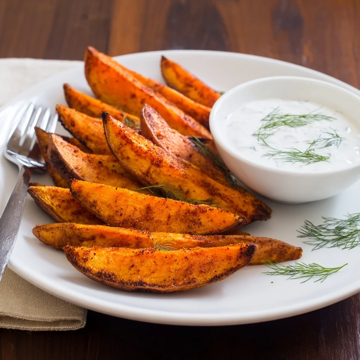 Roasted Sweet Potato Wedges