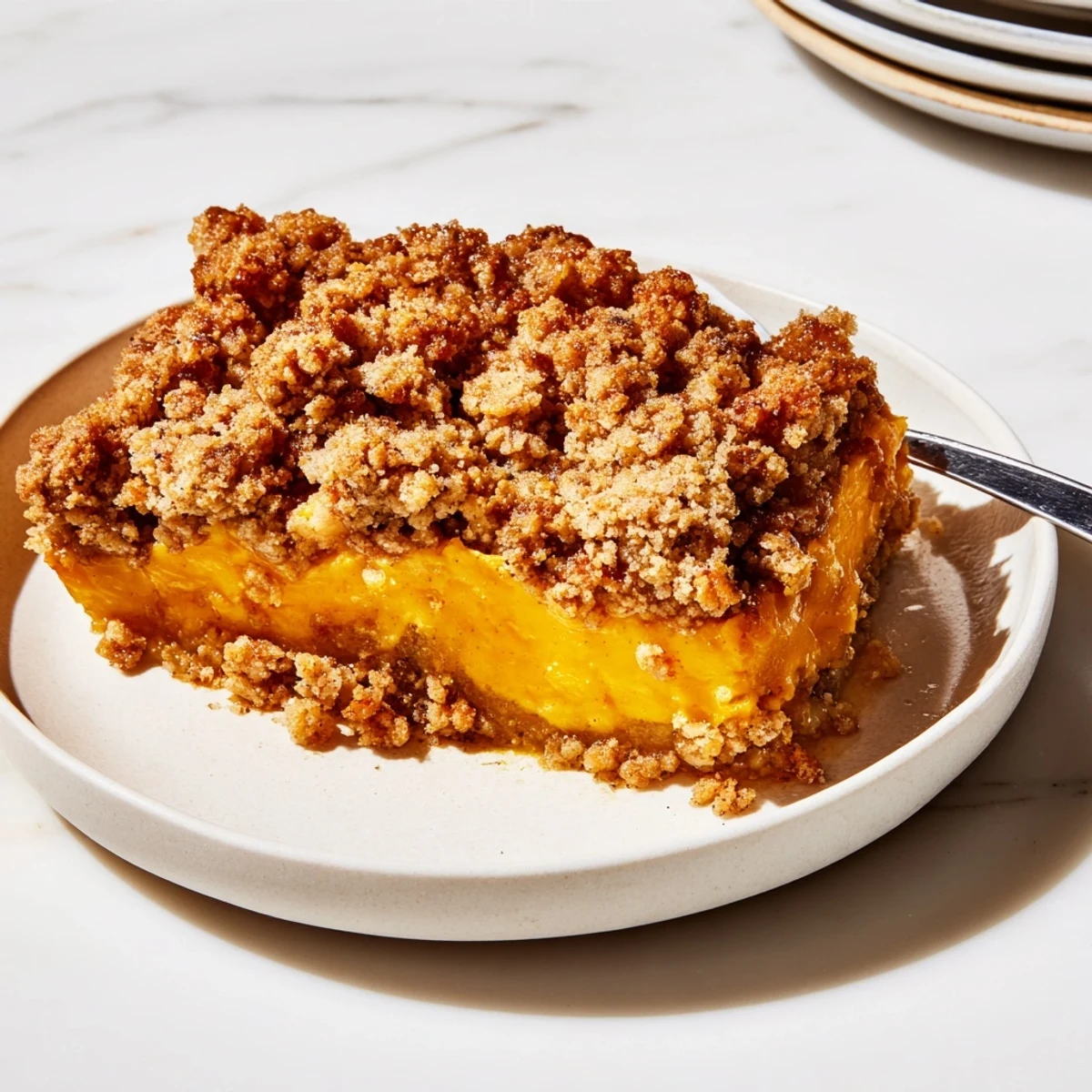 Creamy Spiced Pumpkin Crisp