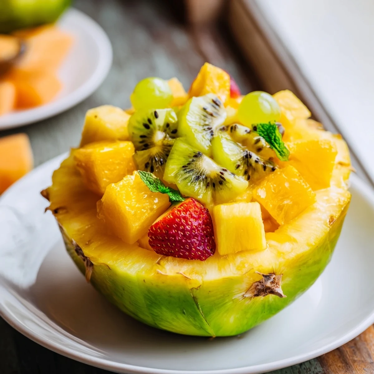 Tropical Pineapple Fruit Boat