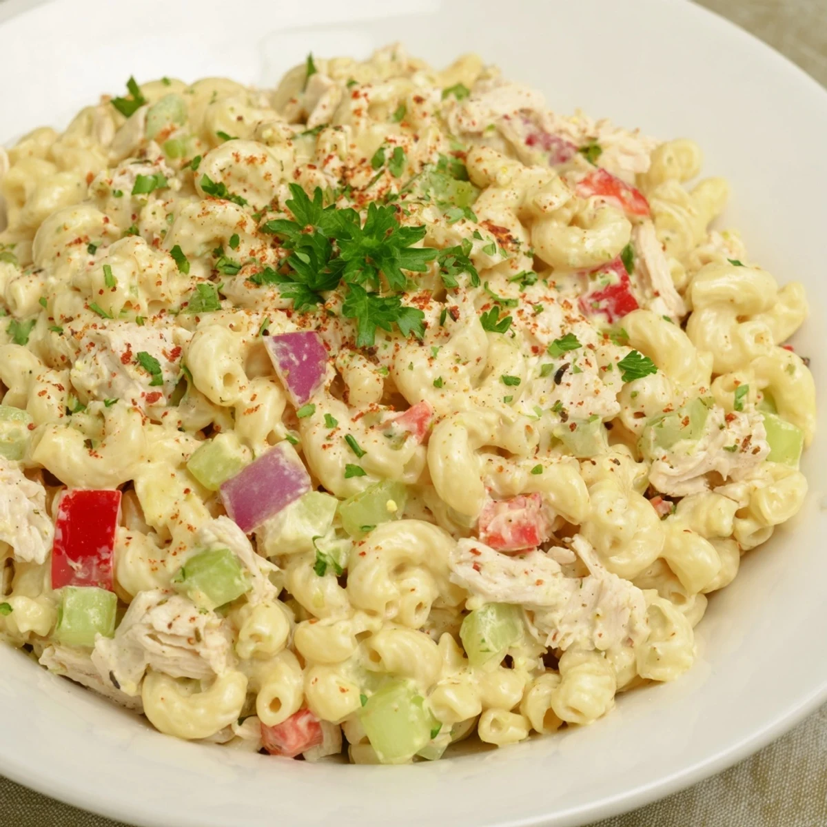 Chicken Macaroni Holiday Salad