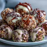 Wholesome soccer game snacks, these energy balls with oats and chocolate chips deliver a sweet, satisfying boost, perfect for pre-game fuel or post-match recovery.  