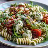 Summer Pasta Salad Pesto Mozzarella