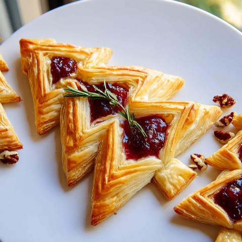 Warm Brie en Croûte, a festive appetizer wrapped in golden, flaky pastry, perfect for the holidays.