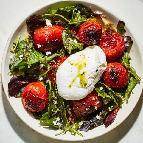 Charred Tomato Burrata Salad
