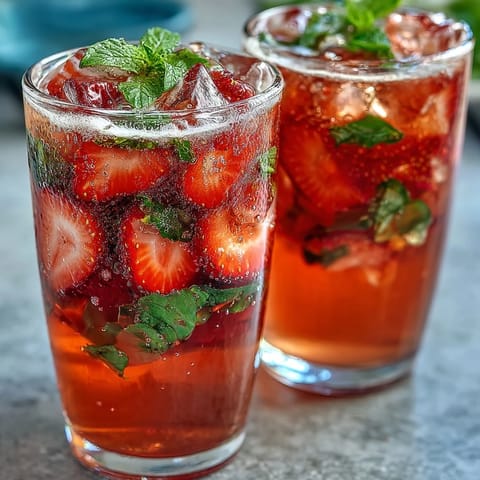 Strawberry Basil Lemonade Pitcher