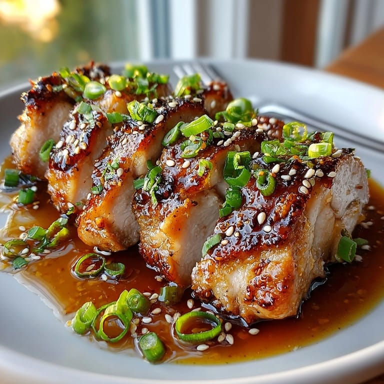 Golden brown Ginger Garlic Teriyaki Chicken Marinade, perfectly grilled and served with a side of rice.