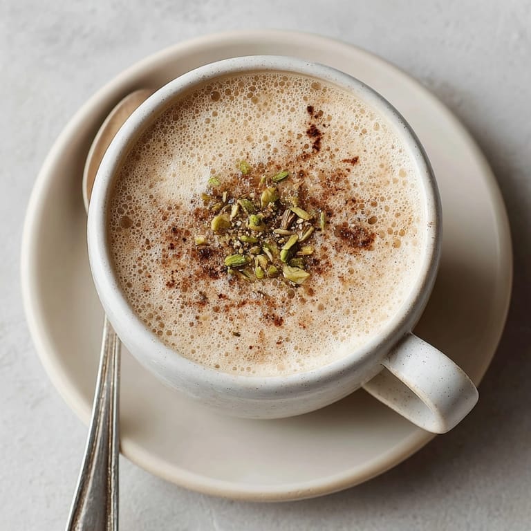 Enjoy a cozy moment with this homemade Fresh Ginger and Cardamom Chai Latte recipe, delicious!