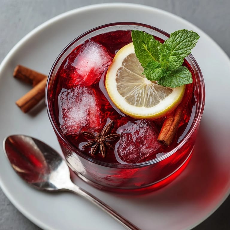 Cooling down with homemade Spiced Ginger Hibiscus Iced Tea, a perfect blend of sweet and spicy flavors.