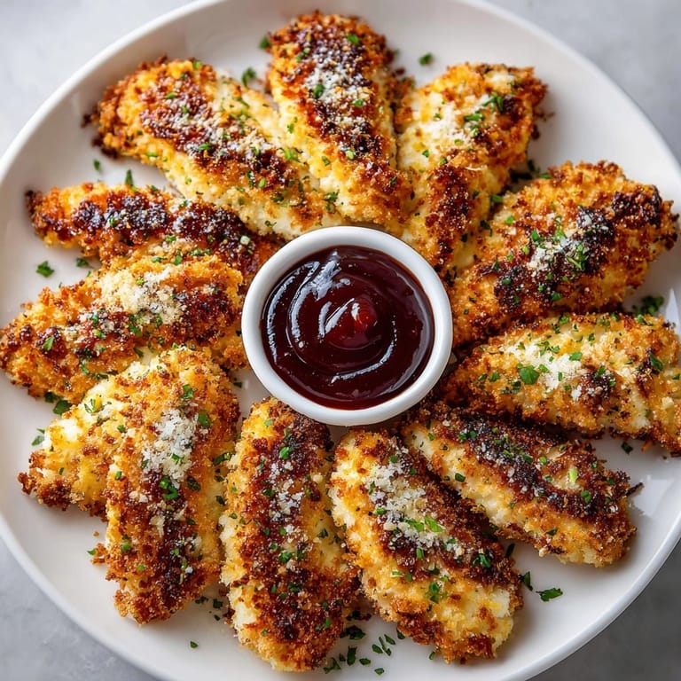 Baked Crack Chicken Tenders recipe plated with ranch dipping sauce, perfect for family dinners.