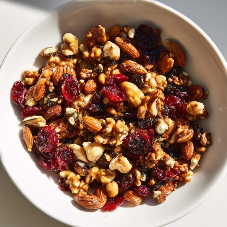 Enjoy a healthy snack—a flavorful Squirrels Gourmet Nut Bowl, perfect for a protein-rich boost.