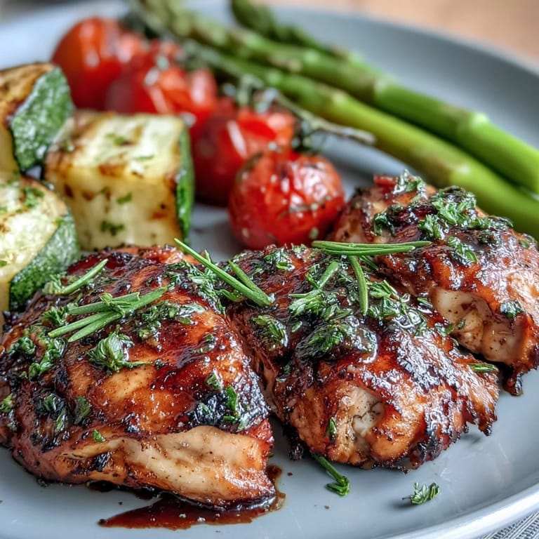 Easy Spring Dinner Sheet Pan Chicken with Zucchini and Cherry Tomatoes, baked until golden and fragrant, perfect for a healthy weeknight dinner.