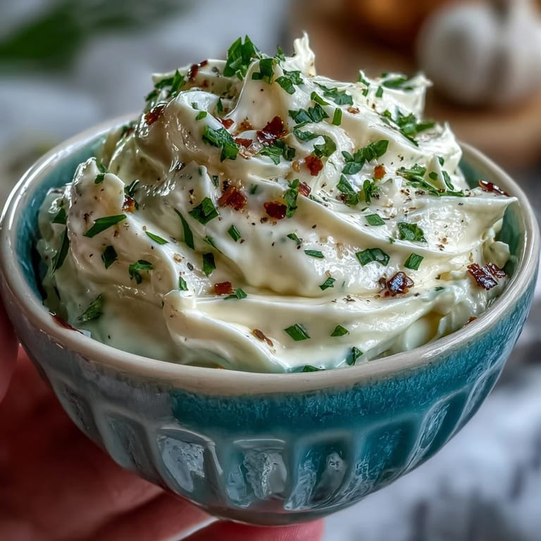 Rich and smooth homemade garlic aioli, bursting with fresh garlic flavor, great for fries or grilled meats.